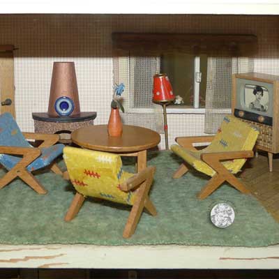 Puppenhaus von Moritz Gottschalk, Puppen von Erna Meyer