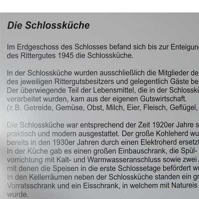 Schlossküche Mitte der 1920er Jahre, Schloss Blankenhain - Bild 1