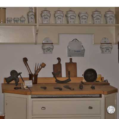 Schlossküche Mitte der 1920er Jahre, Schloss Blankenhain