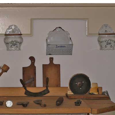 Schlossküche Mitte der 1920er Jahre, Schloss Blankenhain