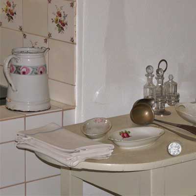 Schlossküche Mitte der 1920er Jahre, Schloss Blankenhain