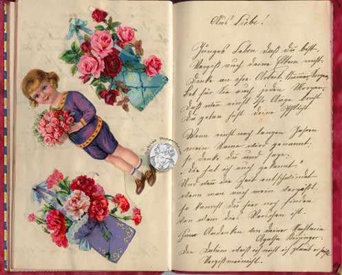 antikes Poesielalbum 30er Jahre,