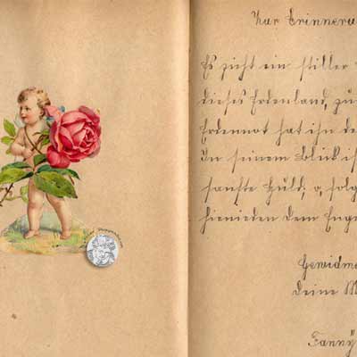 antikes Poesielalbum von 1918 bis 1920, Seite 1