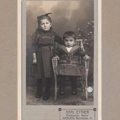Carte de Visite, um 1900, Fotograf Karl Ettner