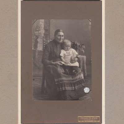 Kabinettfoto, vor 1900, Fotograf Eduard Glaser