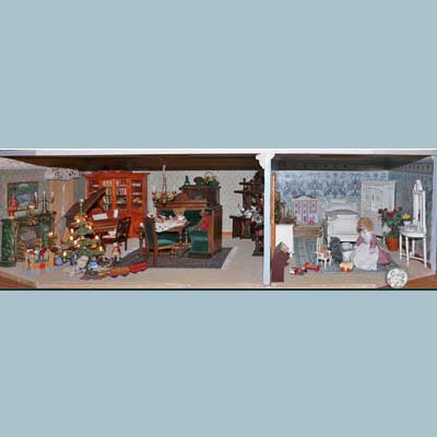 Jetzt mit Teppichen und großem Chippendale Bücherschrank