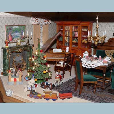 Jetzt mit Teppichen und großem Chippendale Bücherschrank II