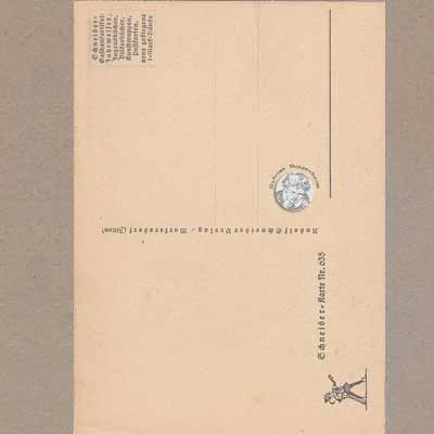 Kind spielt mit Puppenküche - Kartenrückseite