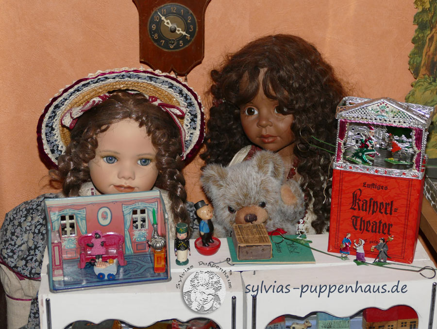 Theater aus Zinn für große Puppenstube